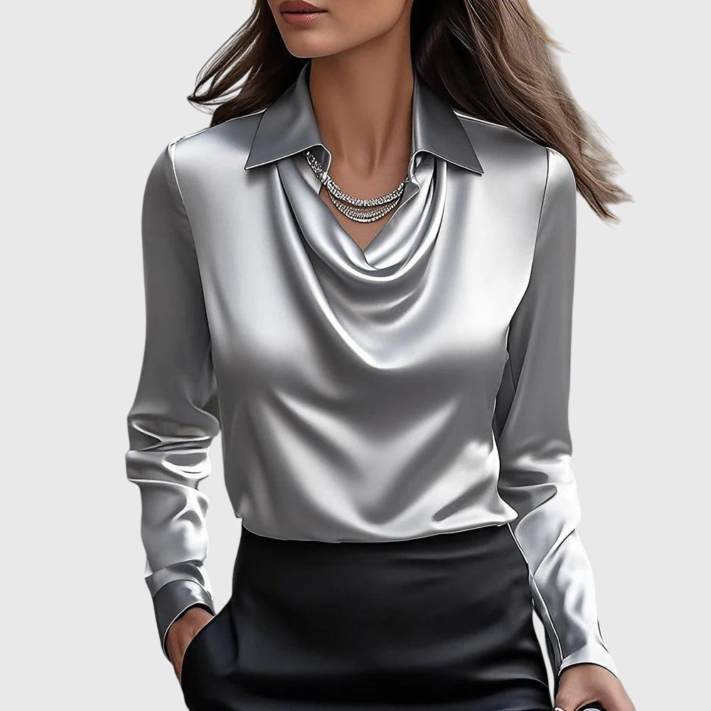 Lotte – Elegante Satijnen Blouse