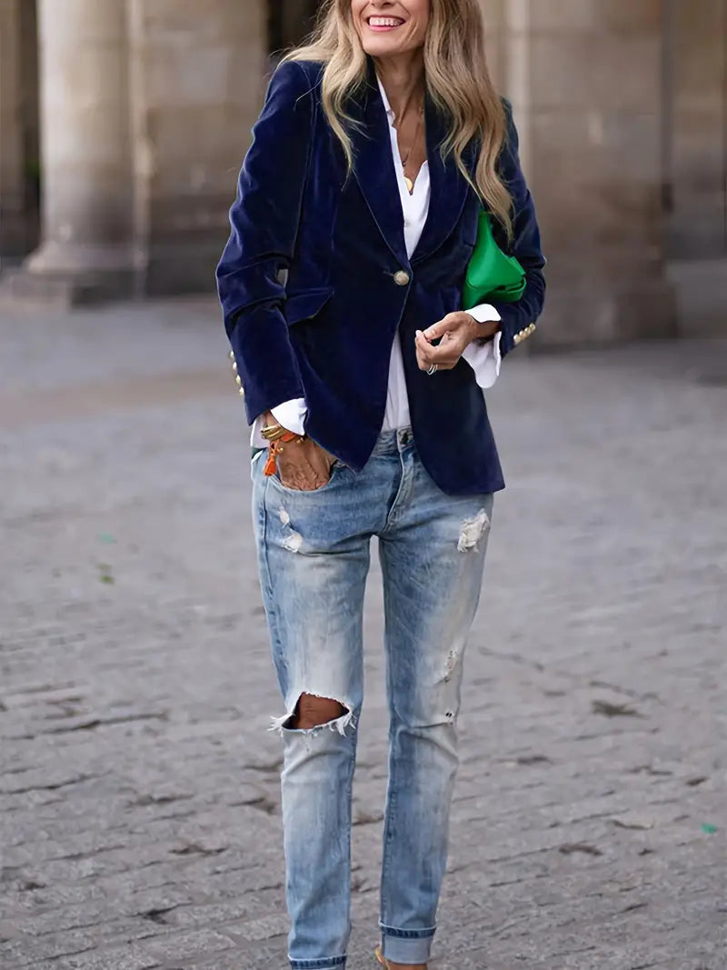 Zara™ | Fluwelen Blazer