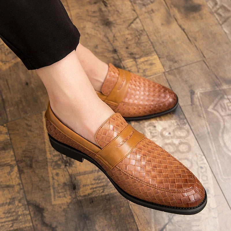Victor – Verona Gevlochten Leren Loafer