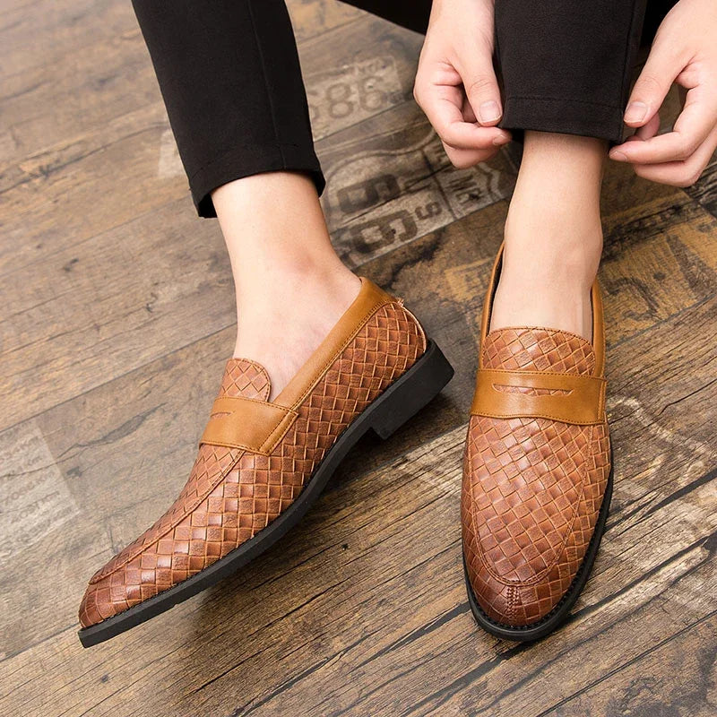 Victor – Verona Gevlochten Leren Loafer