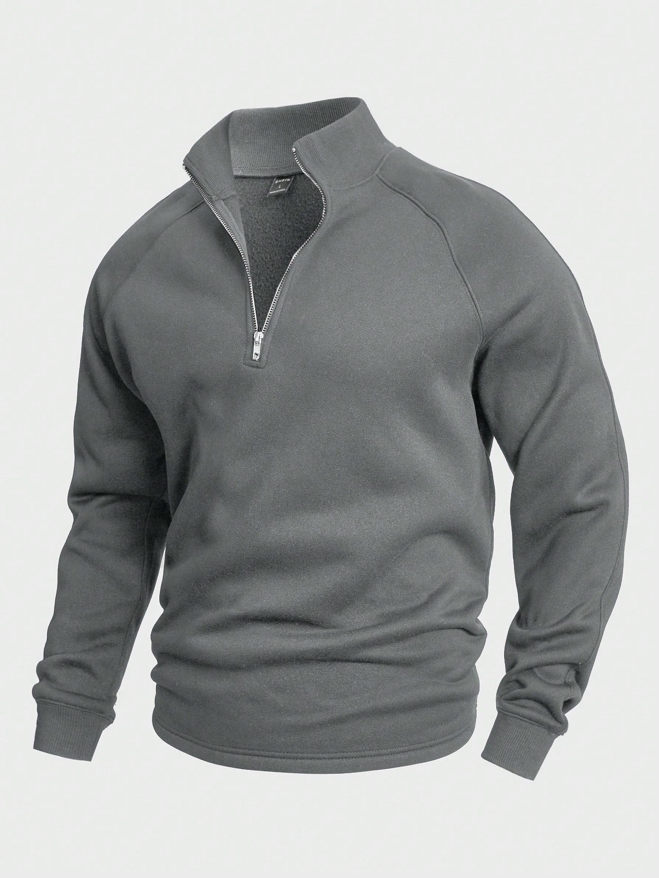 Antonio | casual trui met halve rits