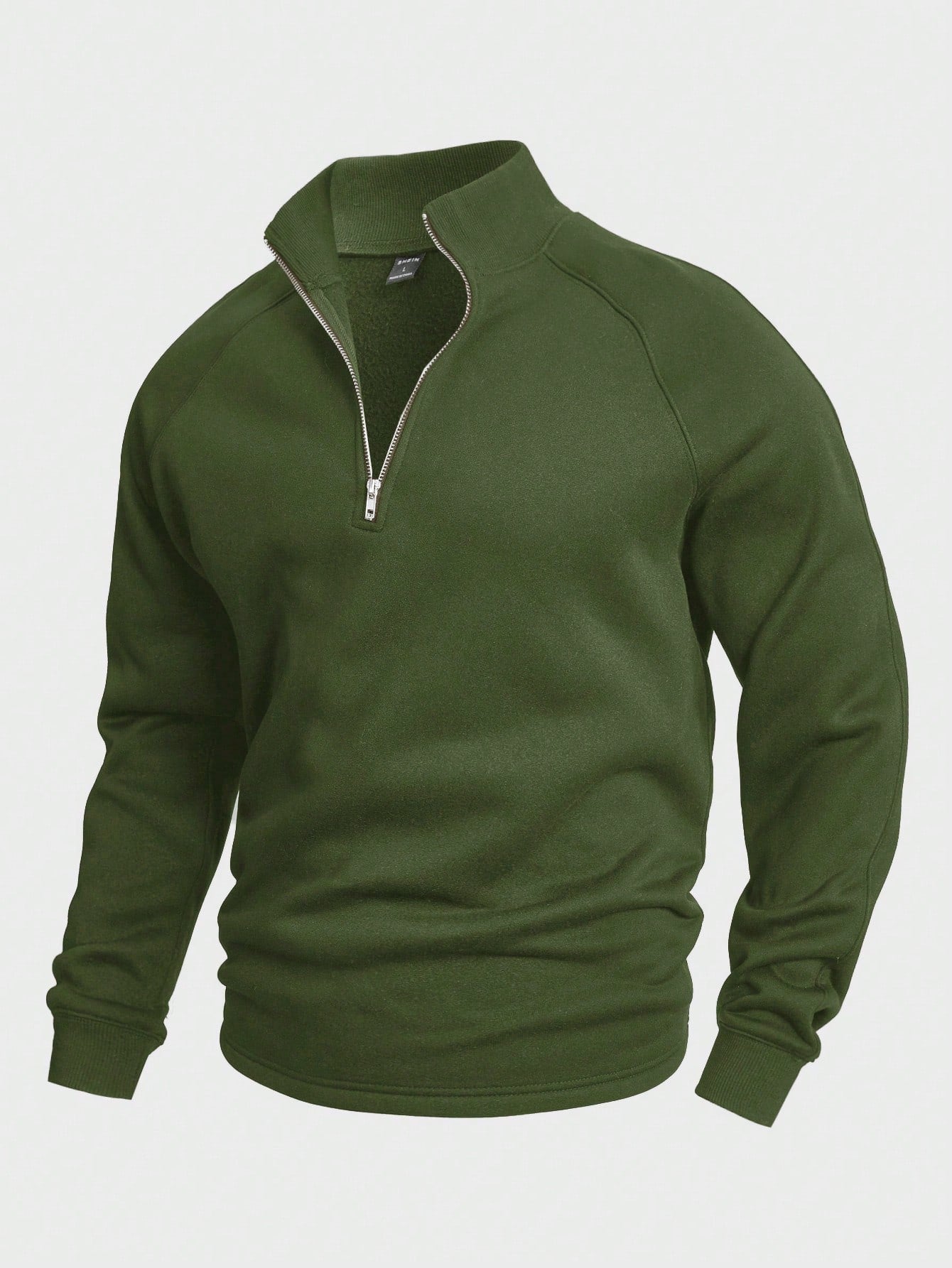 Antonio | casual trui met halve rits