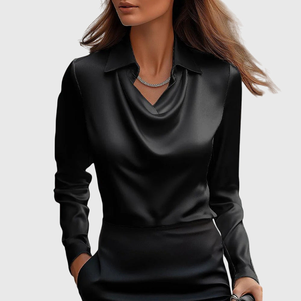 Lotte – Elegante Satijnen Blouse
