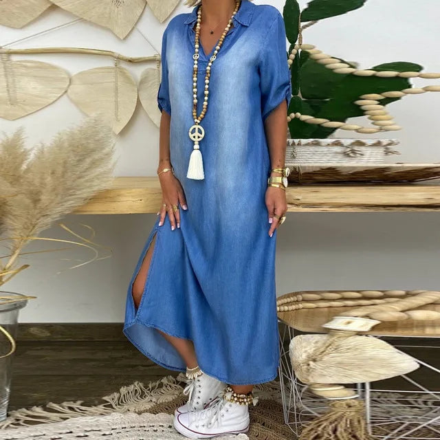 Anne | Spijkerjurk Maxi
