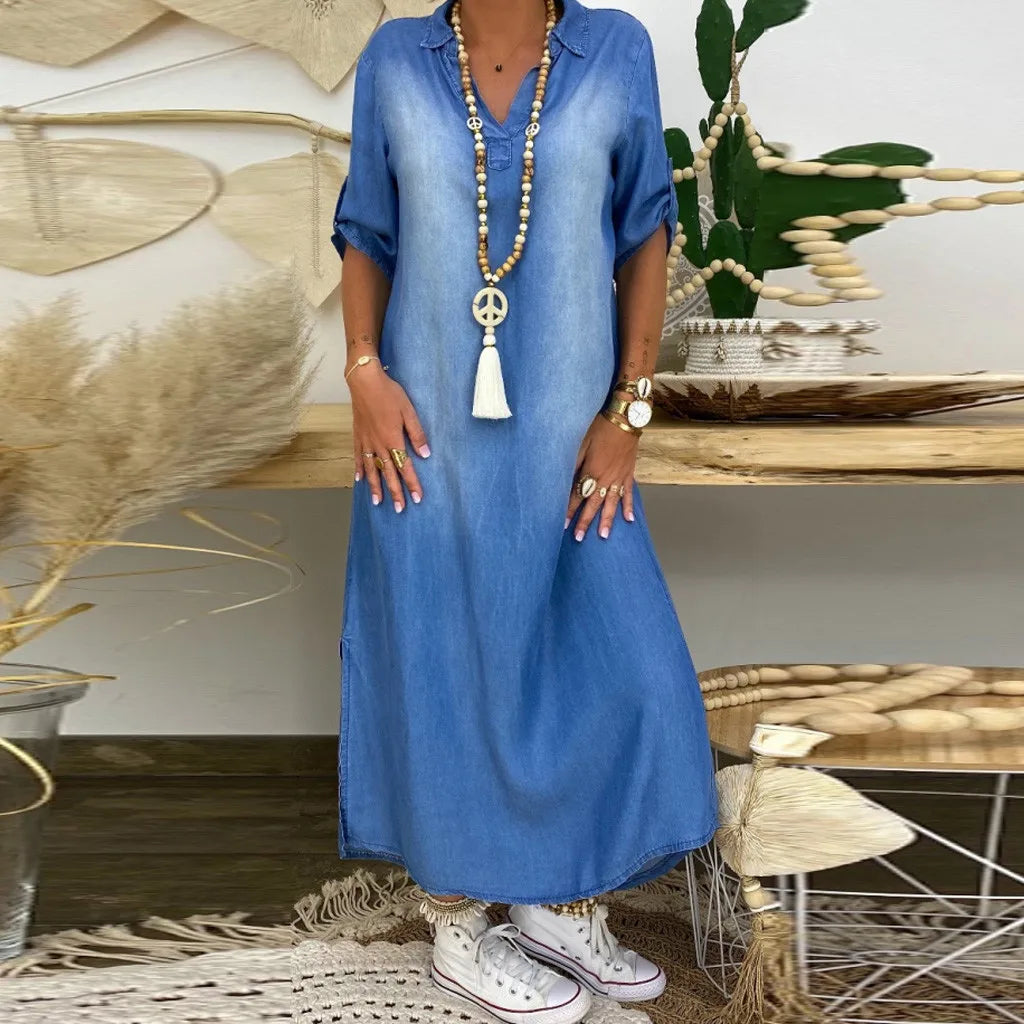 Anne | Spijkerjurk Maxi