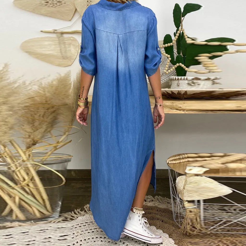 Anne | Spijkerjurk Maxi