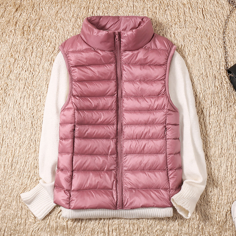 Gonda | Nieuwe Bodywarmer met Witte Donzen Veren