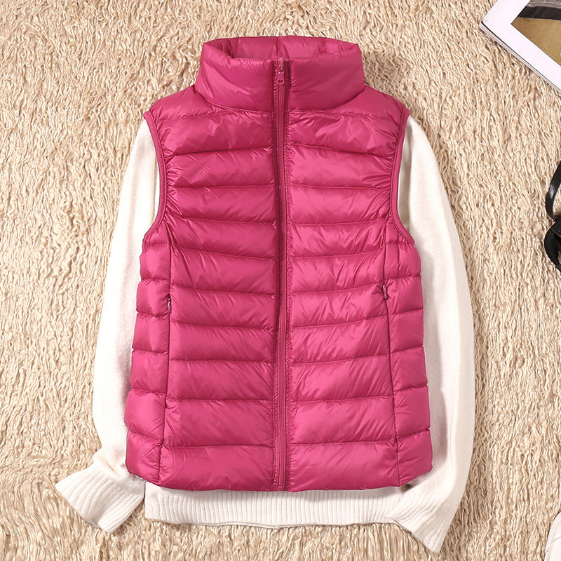 Gonda | Nieuwe Bodywarmer met Witte Donzen Veren