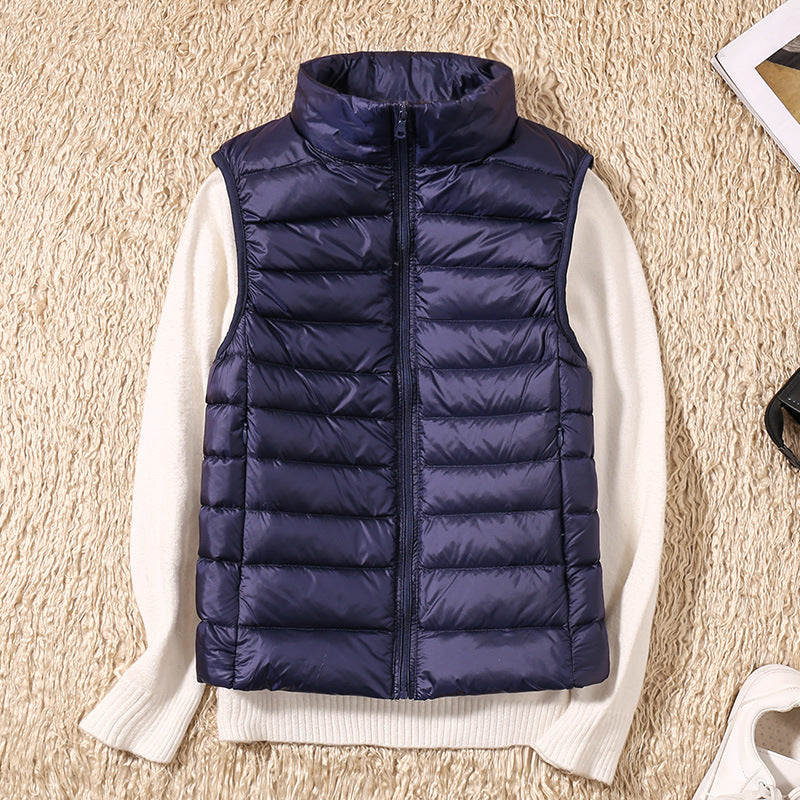 Gonda | Nieuwe Bodywarmer met Witte Donzen Veren