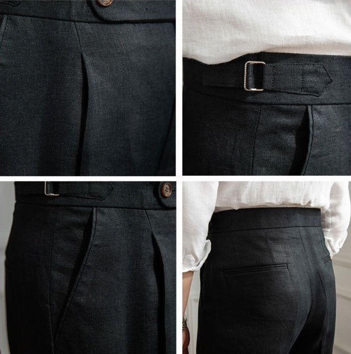 Stil&Co | Linnen broek met plooien