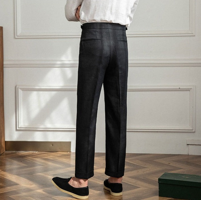 Stil&Co | Linnen broek met plooien