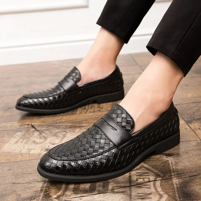Victor – Verona Gevlochten Leren Loafer