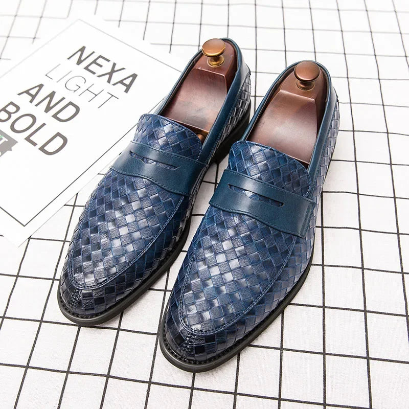 Victor – Verona Gevlochten Leren Loafer