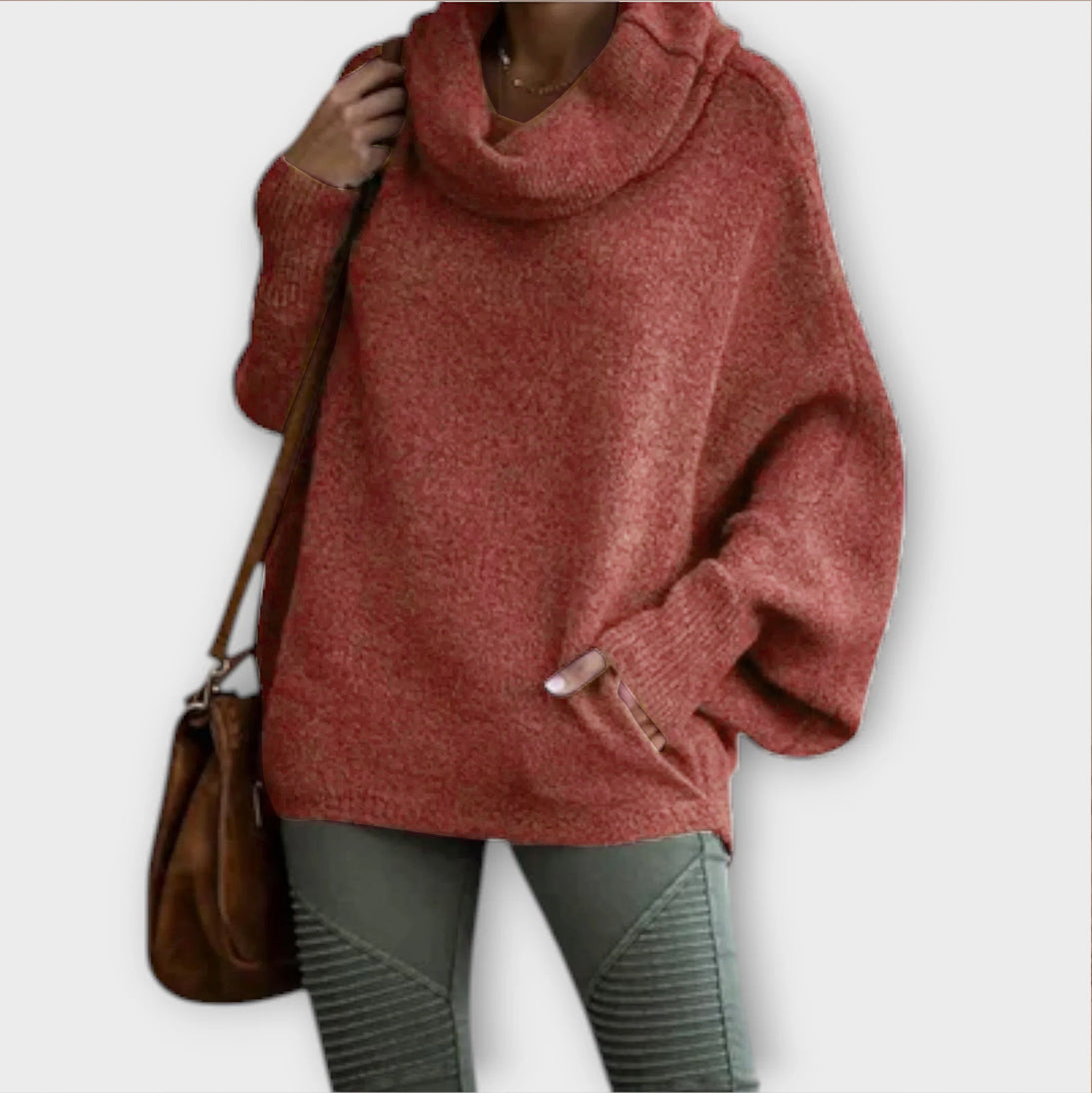 Ulrica – Elegante Herfstcoltrui met Turtleneck van Premium Wolmix