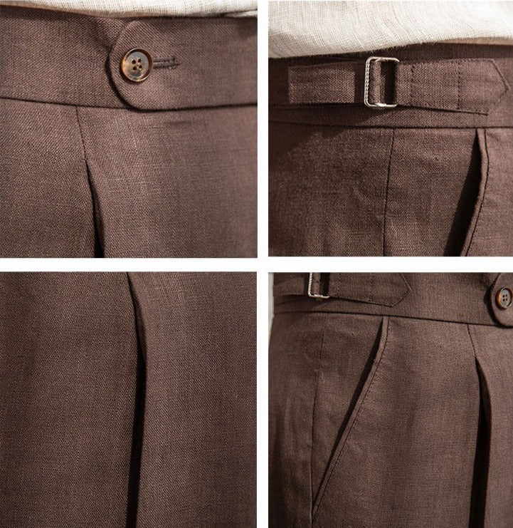 Stil&Co | Linnen broek met plooien