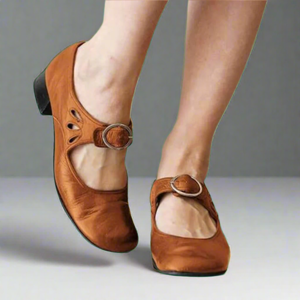 Denisa | Orthopedische leren sandalen met comfortabele wigzool