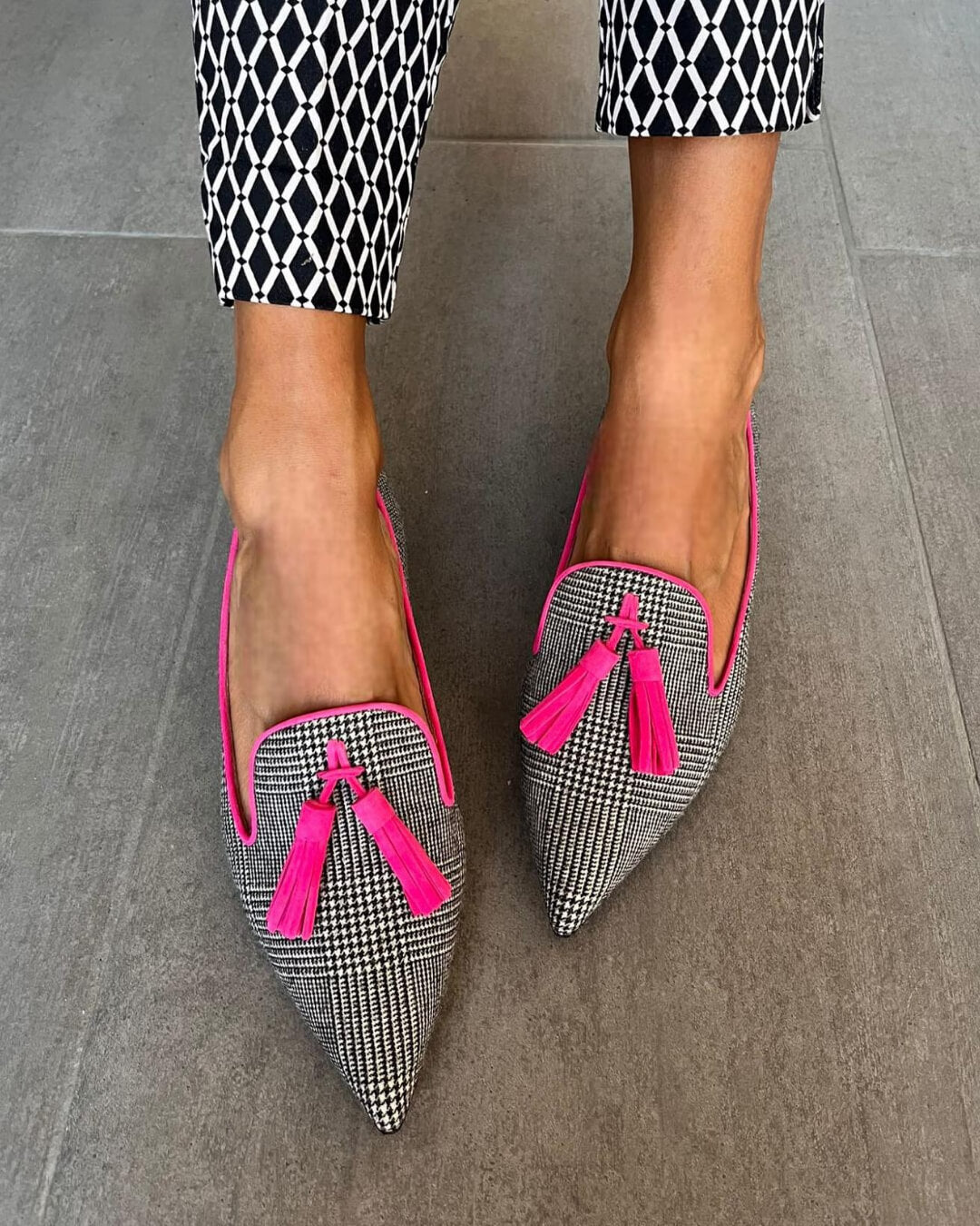 NADINE | Elegante puntige mocassins met comfortabele kwast
