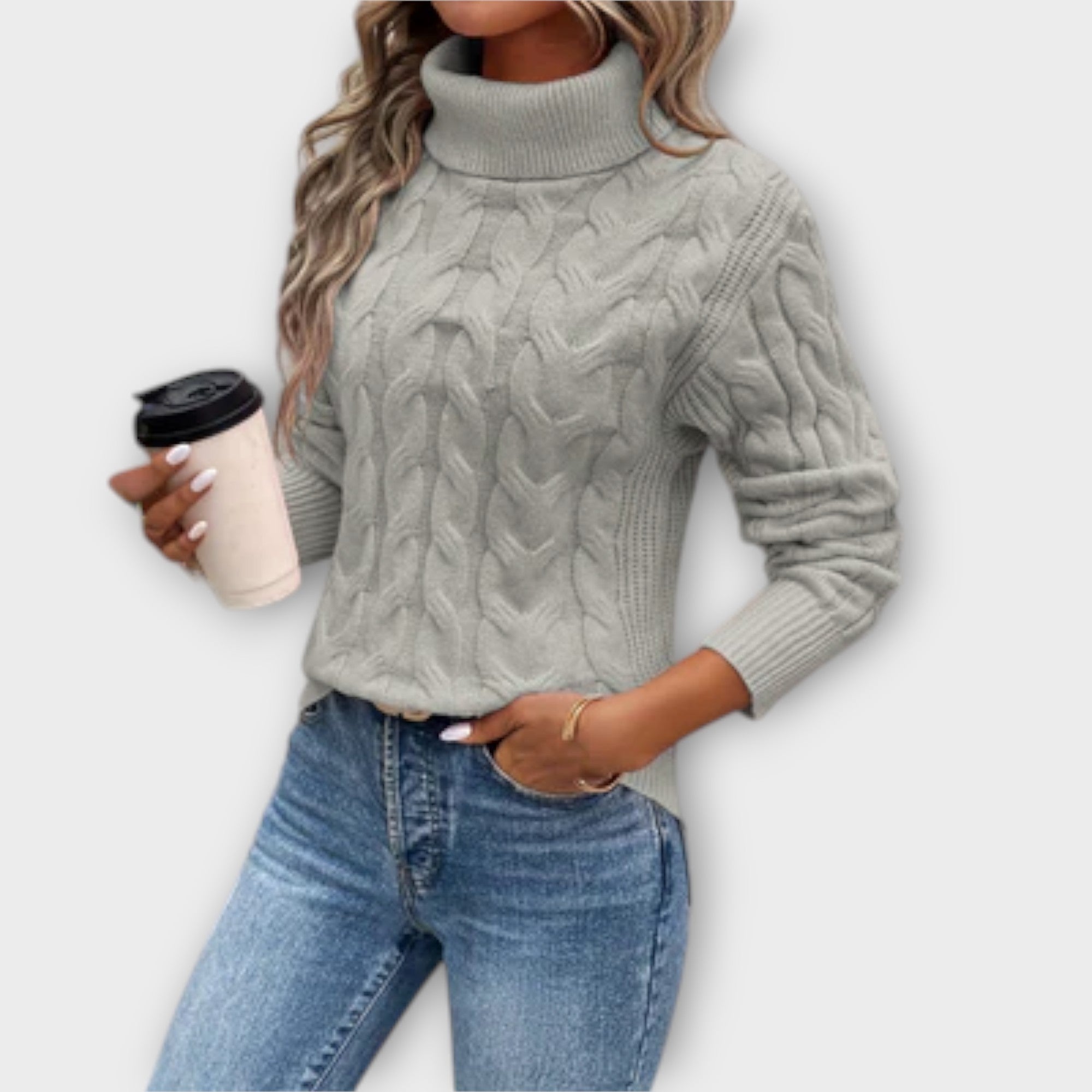 Amélie – Elegante Gebreide Herfstcoltrui van Premium Wolmix