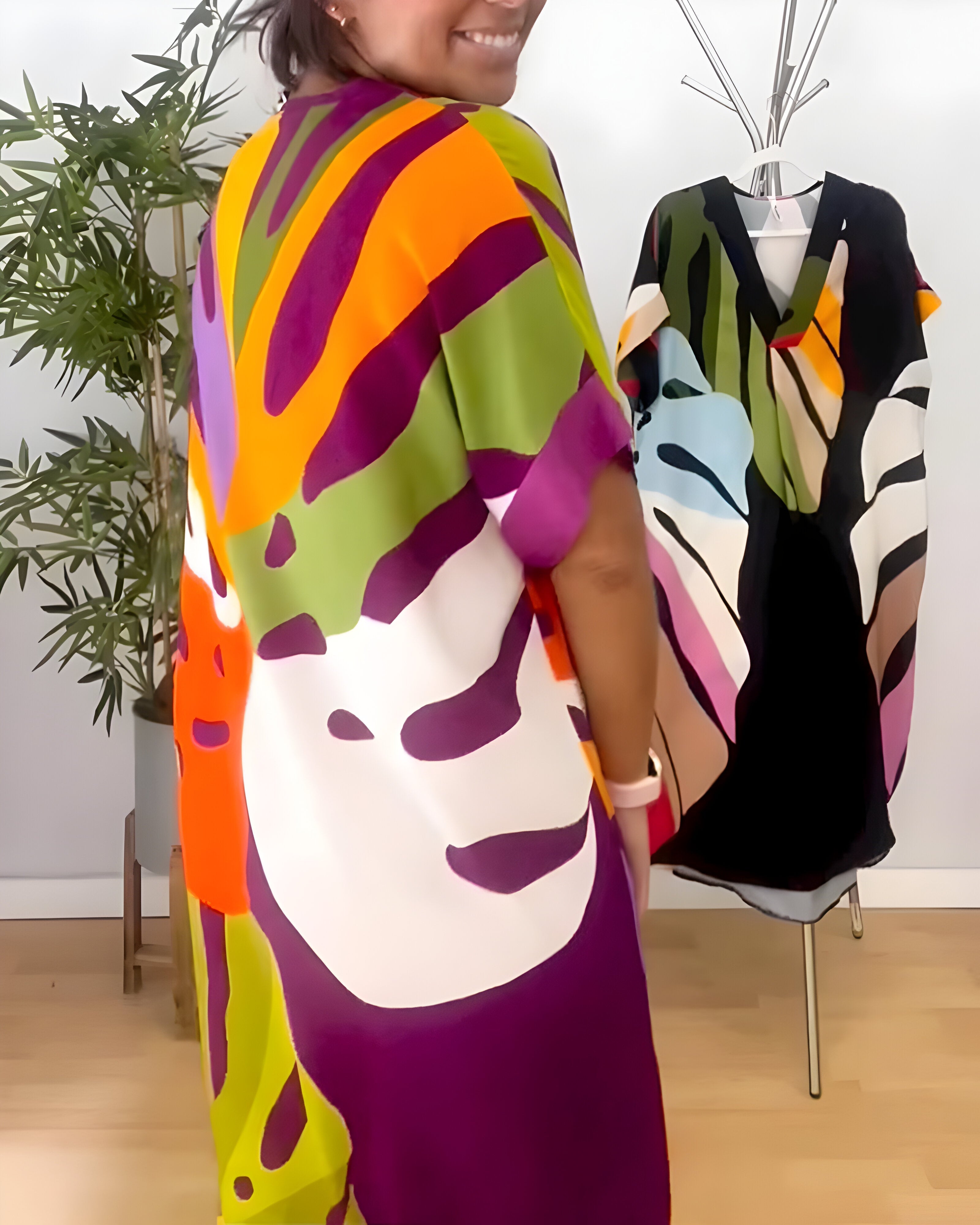 Rosaline™ | Kleurrijke casual jurk