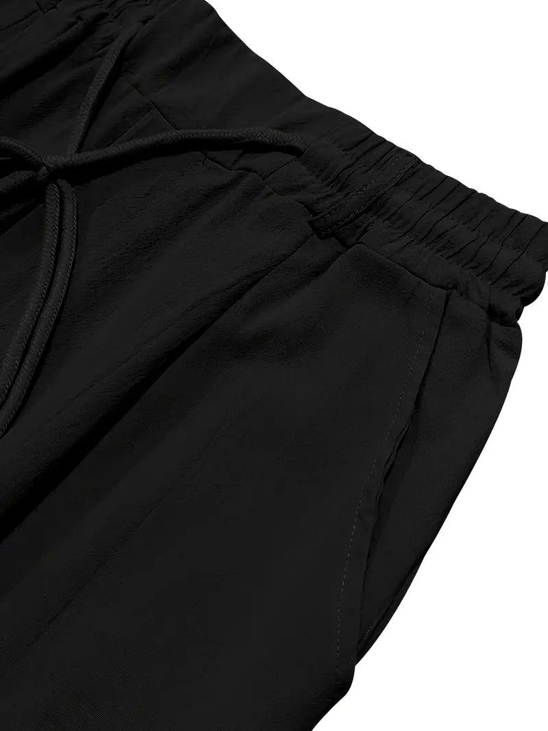 Van Der Waal™ | Linnen Broek met Trekkoord