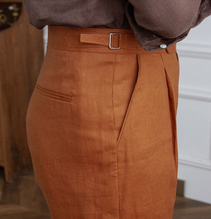 Stil&Co | Linnen broek met plooien