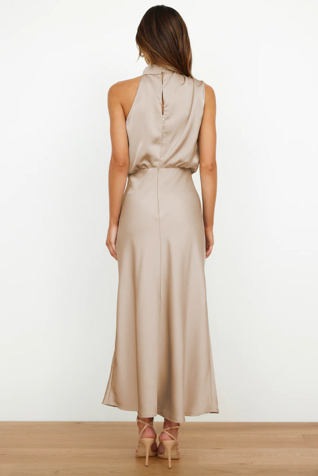 Theresa™ | Lange jurk met halterhals