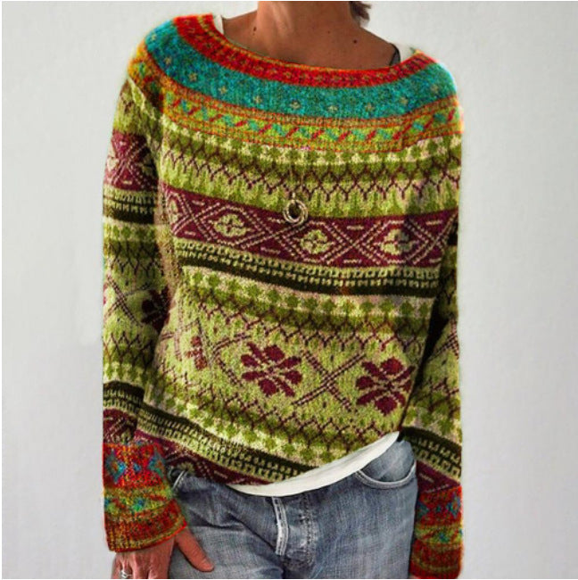 Veerle – Casual en Comfortabele Herfsttrui van Premium Katoenmix