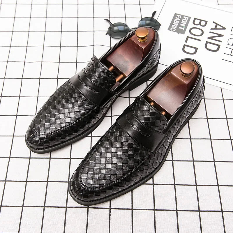 Victor – Verona Gevlochten Leren Loafer