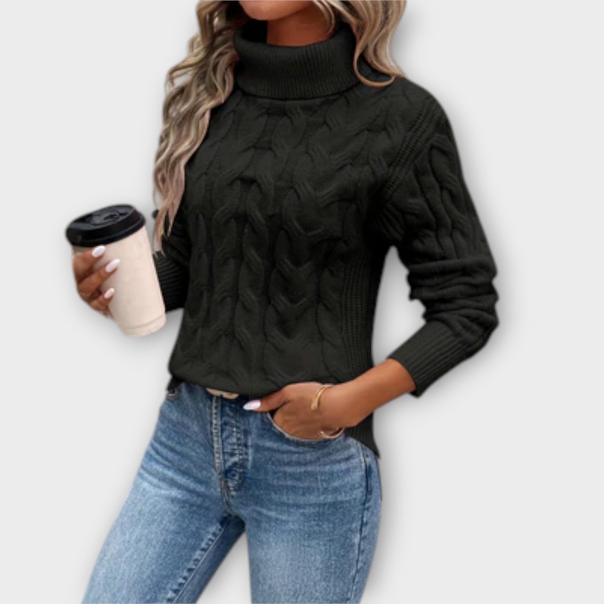 Amélie – Elegante Gebreide Herfstcoltrui van Premium Wolmix