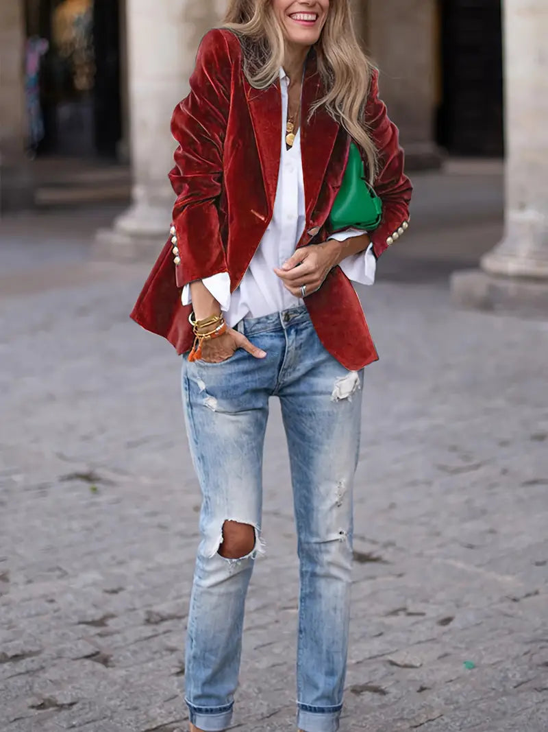 Zara™ | Fluwelen Blazer
