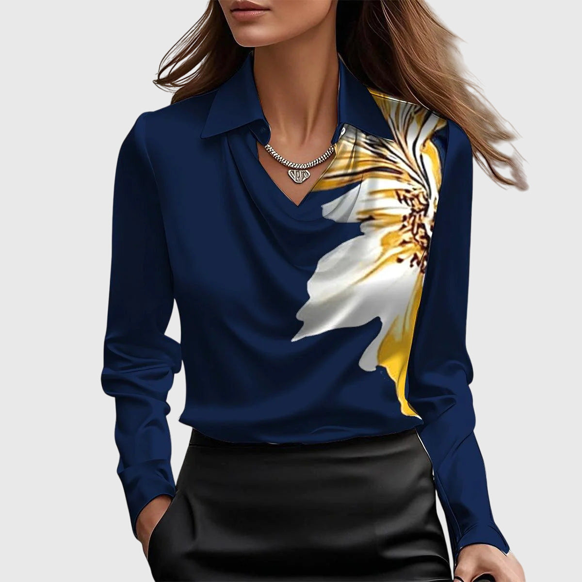 Lotte – Elegante Satijnen Blouse
