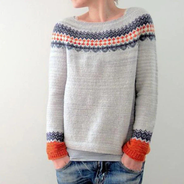 Veerle – Casual en Comfortabele Herfsttrui van Premium Katoenmix