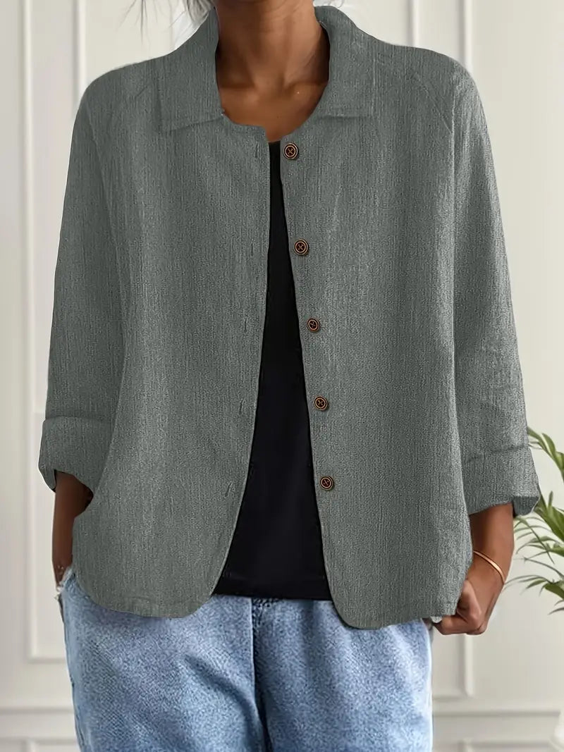 Astrid | Ontspannen Knopen Blouse