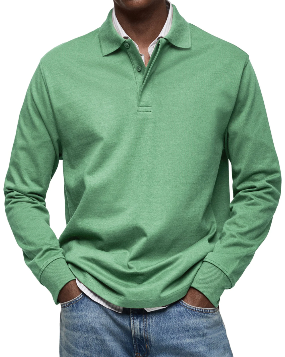 Stefan – Casual Polo Trui van Premium Katoenmix