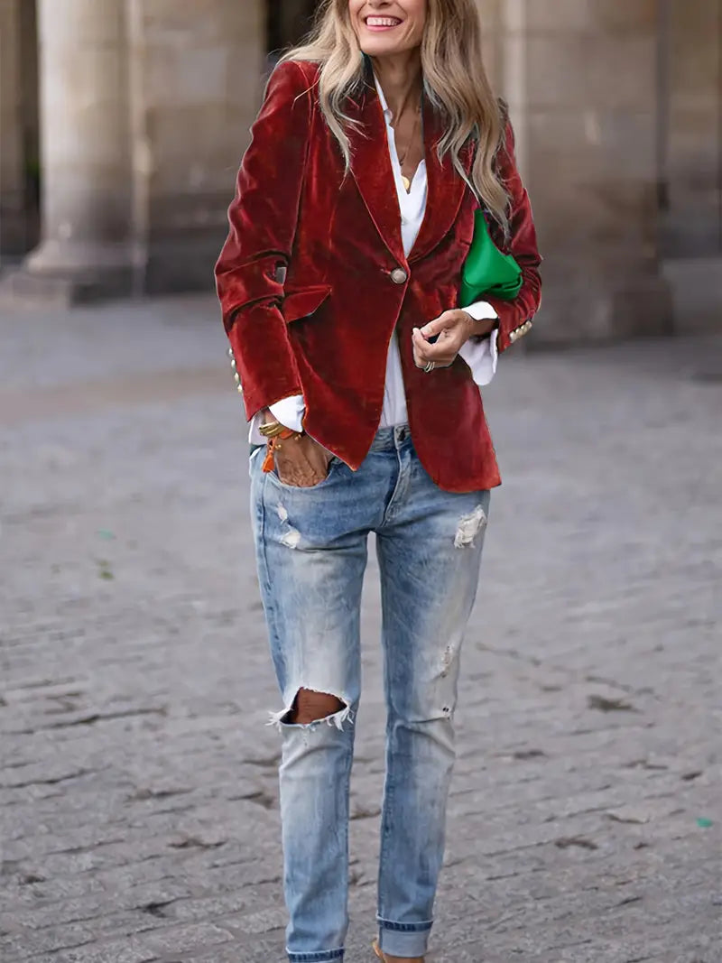 Zara™ | Fluwelen Blazer