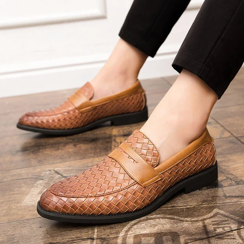 Victor – Verona Gevlochten Leren Loafer