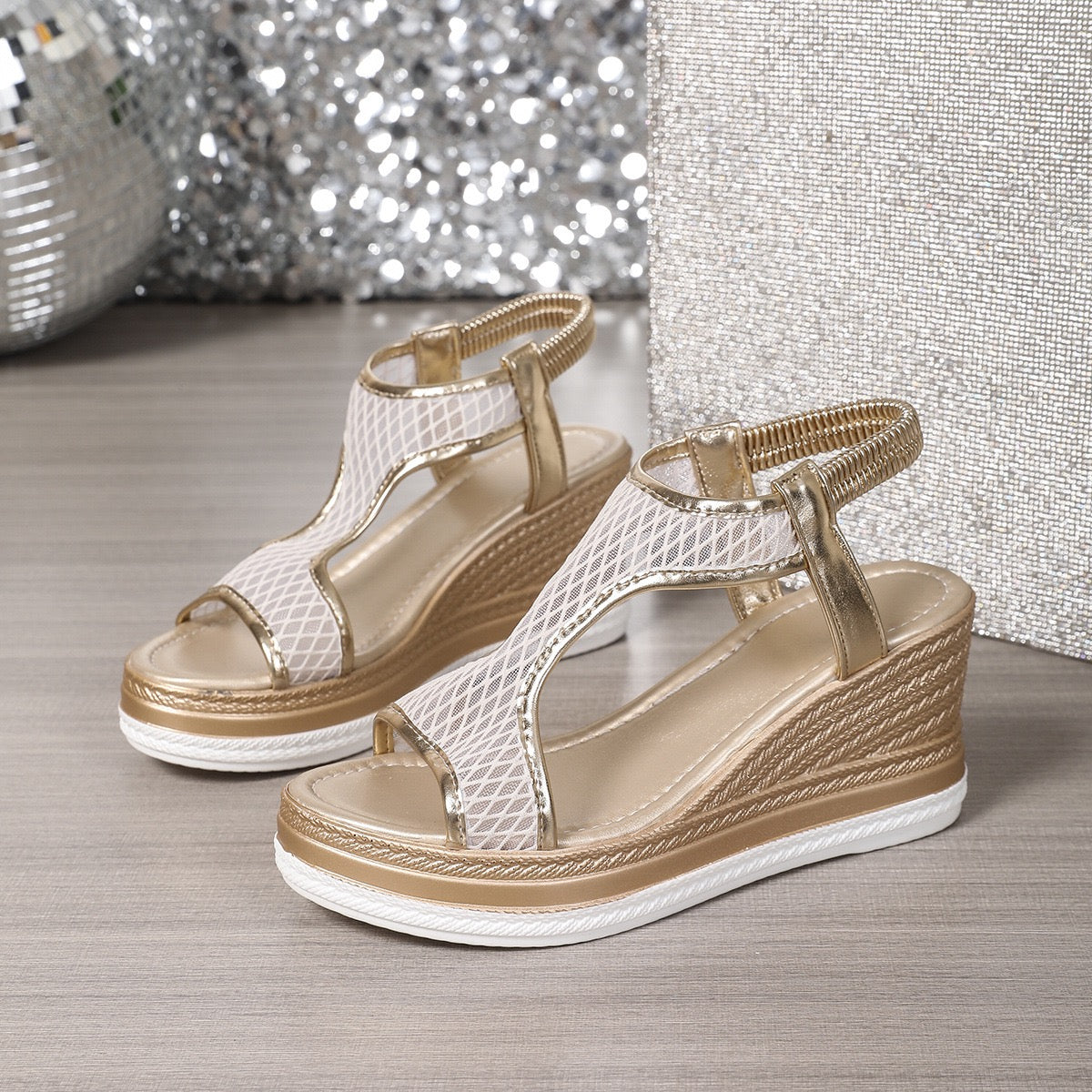 Énissa™ | Orthopedische Wedgesandalen