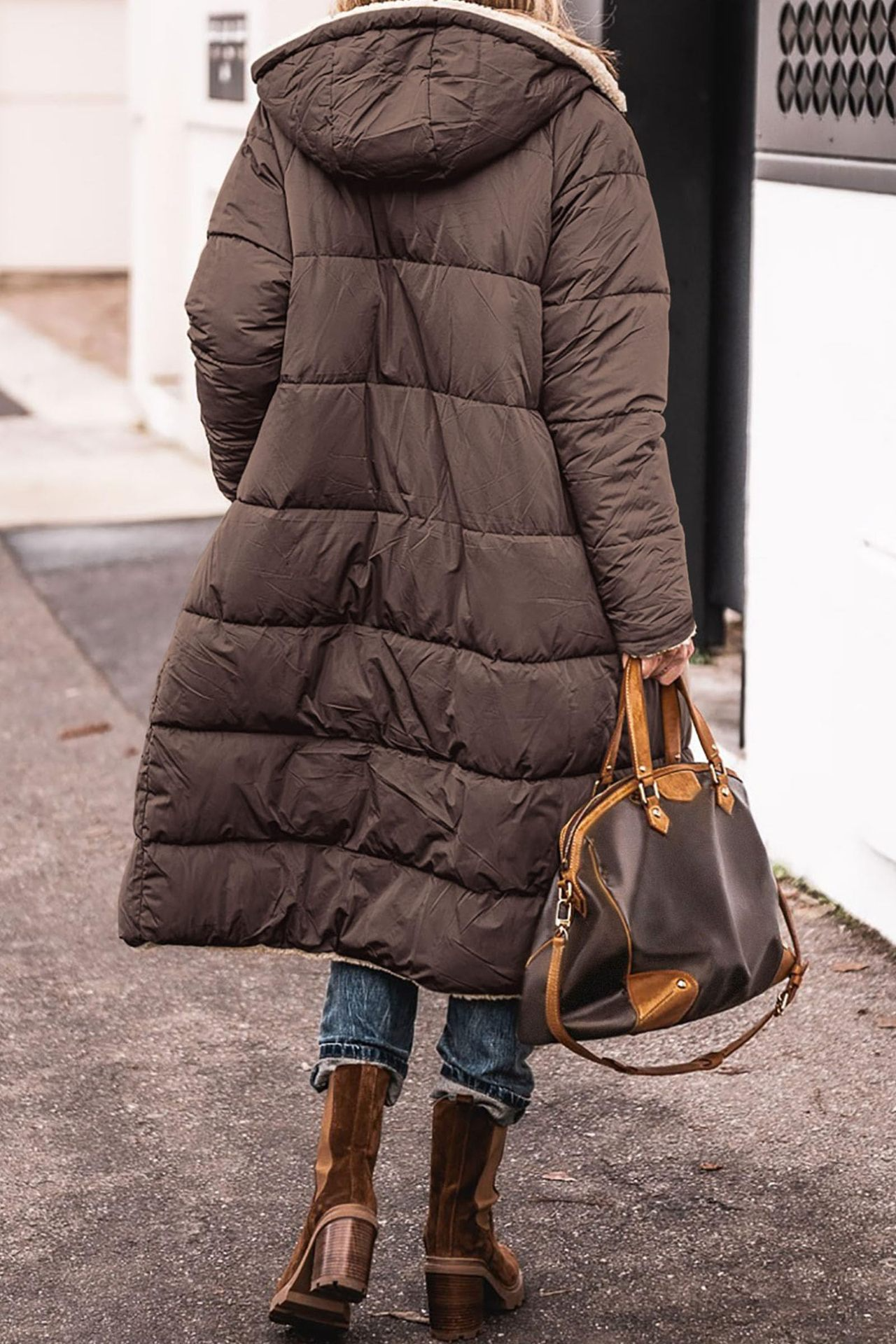 Johna – Luxe Omkeerbare Sherpa Jas