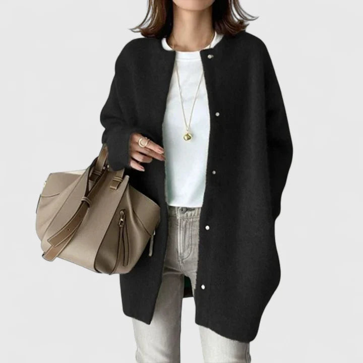 Samira – Elegante Herfstcardigan van Premium Wolmix
