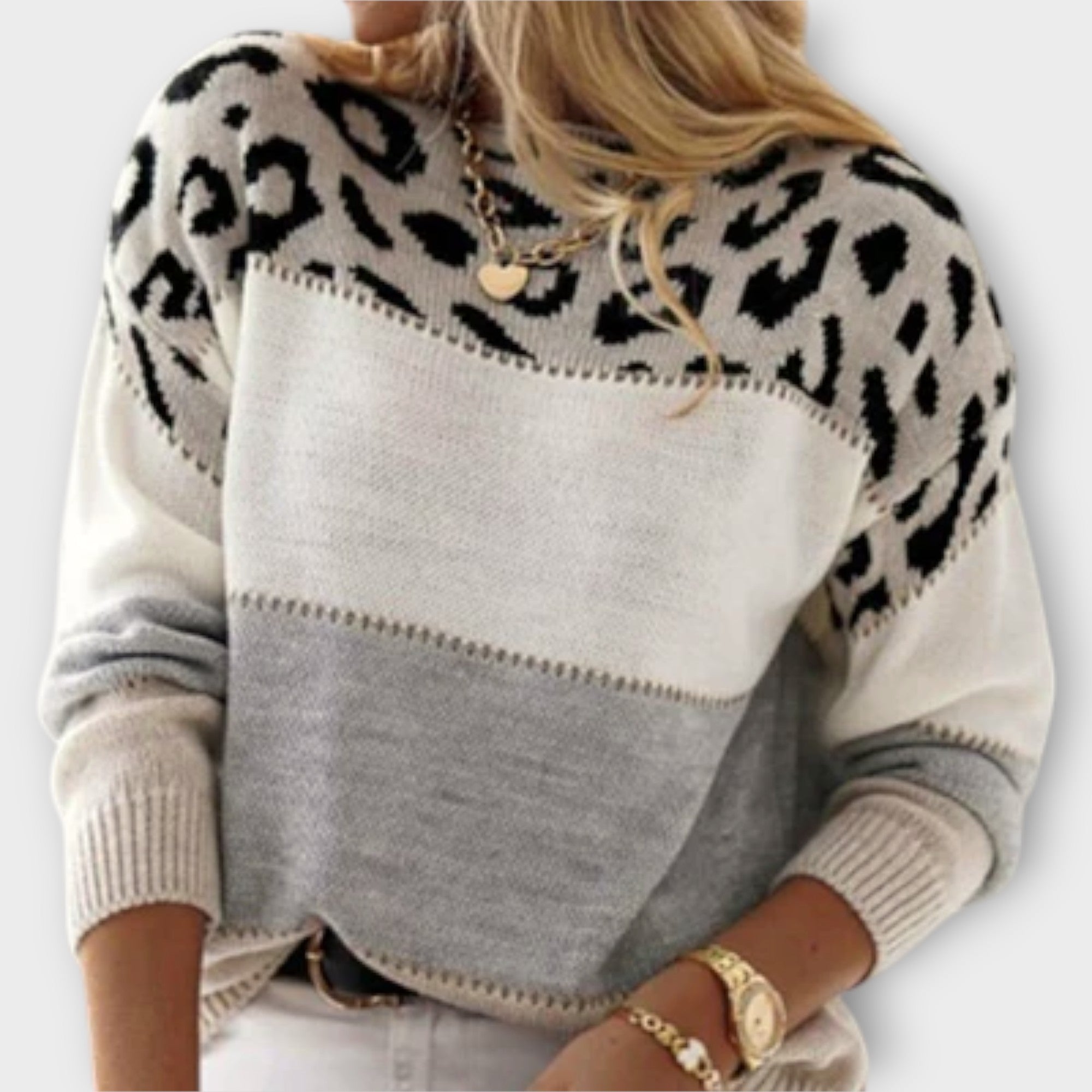 Stil&Co – Casual trui met luipaardprint