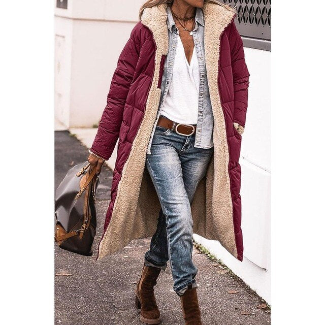 Ariella | Lange Sherpa Jas
