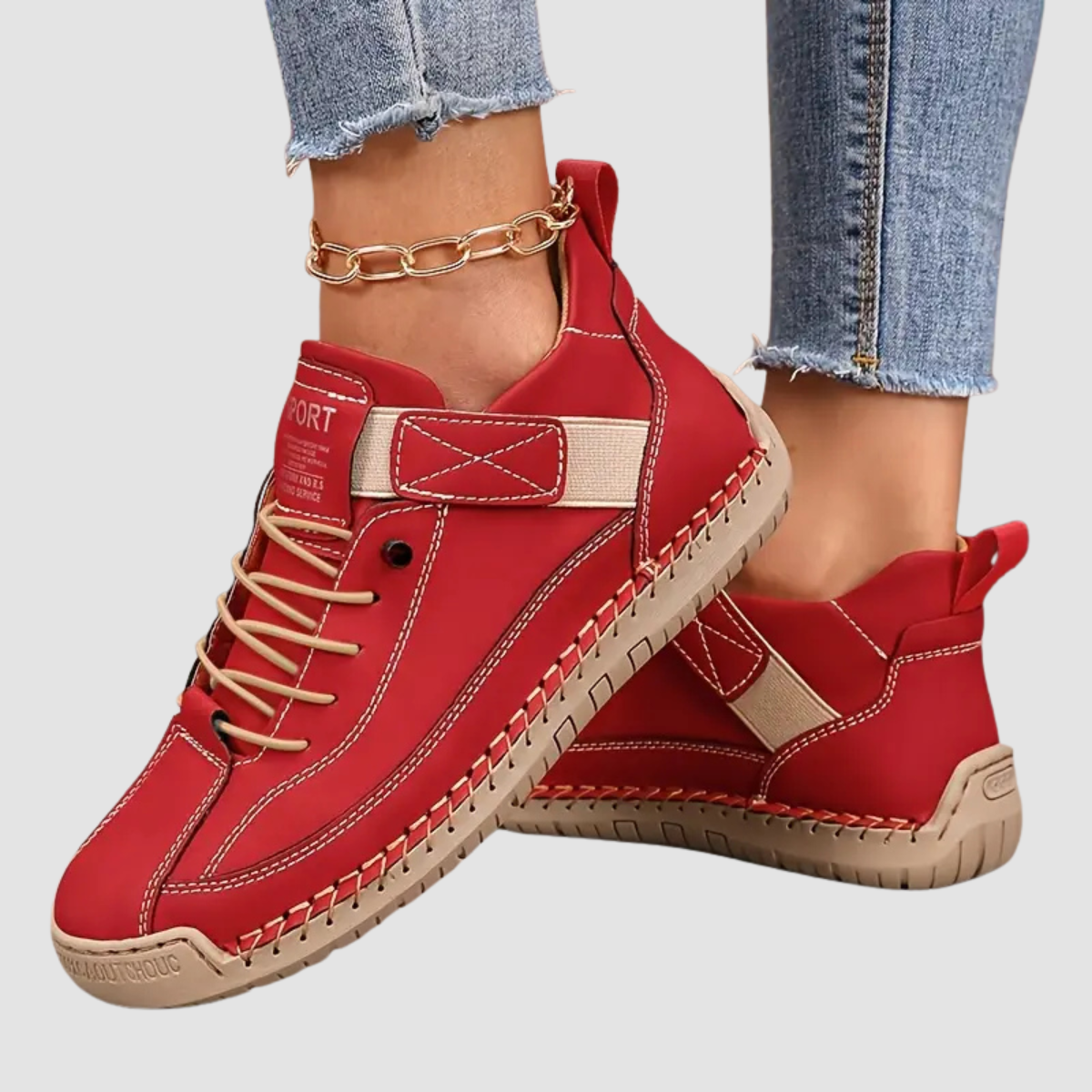 Sophie | Luxe Wandelschoenen in Beige