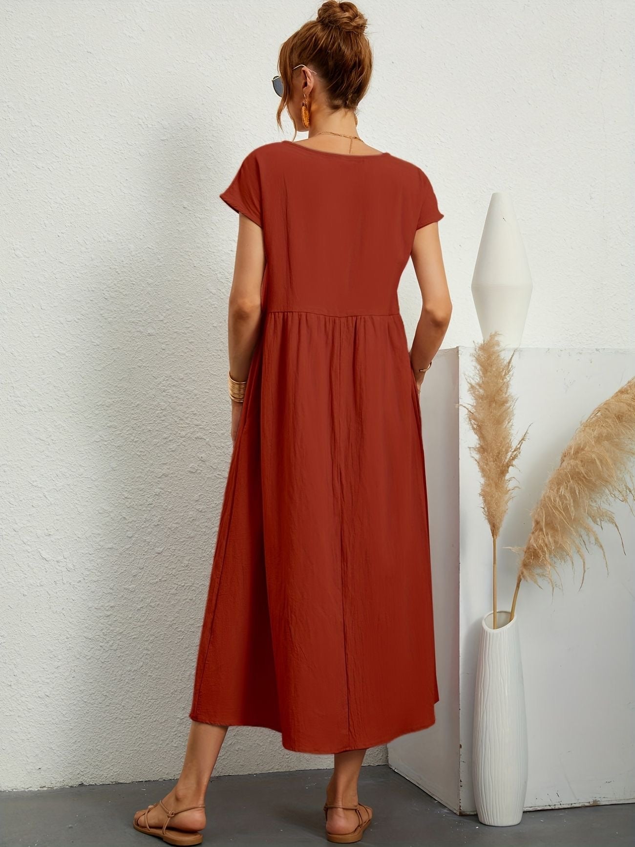 Greta™ | Casual linnen jurk