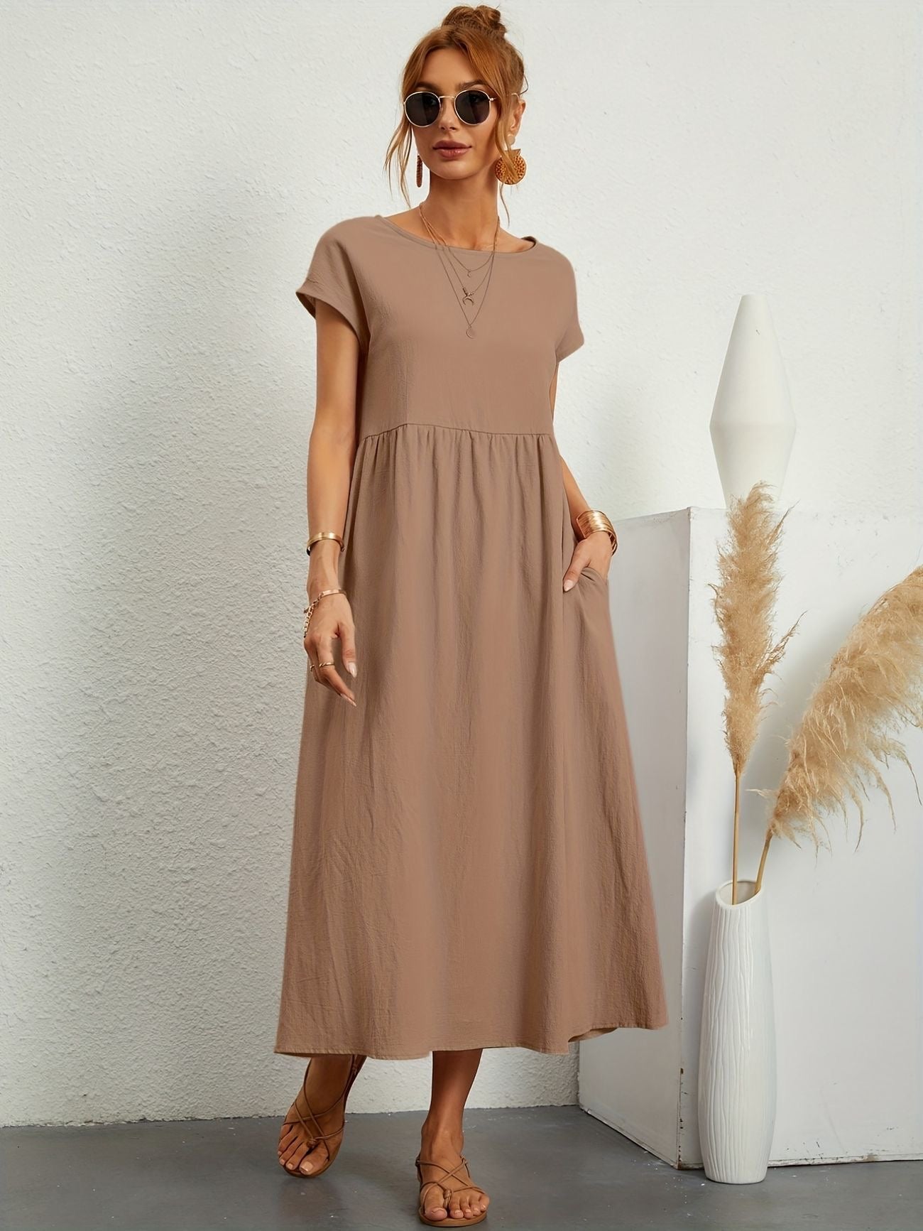 Greta™ | Casual linnen jurk