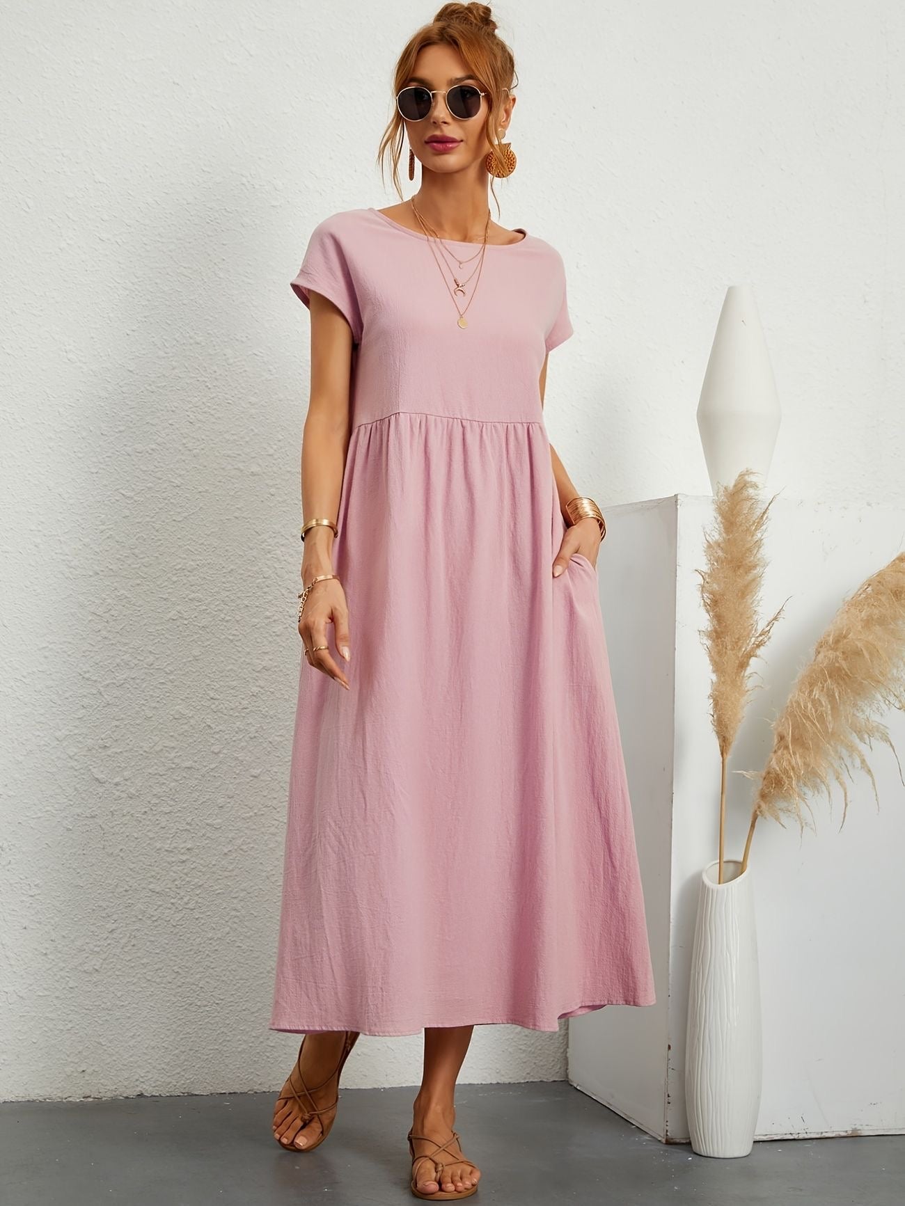 Greta™ | Casual linnen jurk