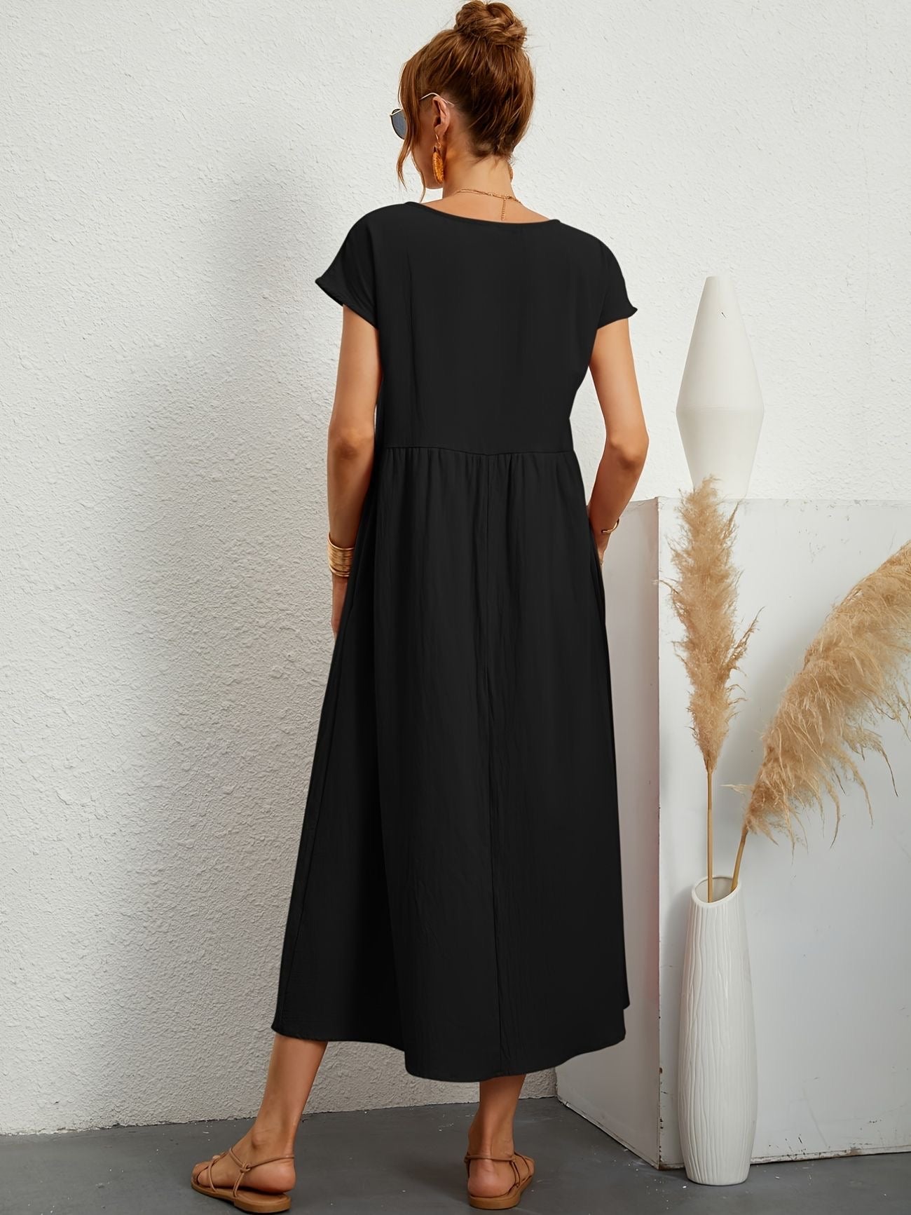 Greta™ | Casual linnen jurk