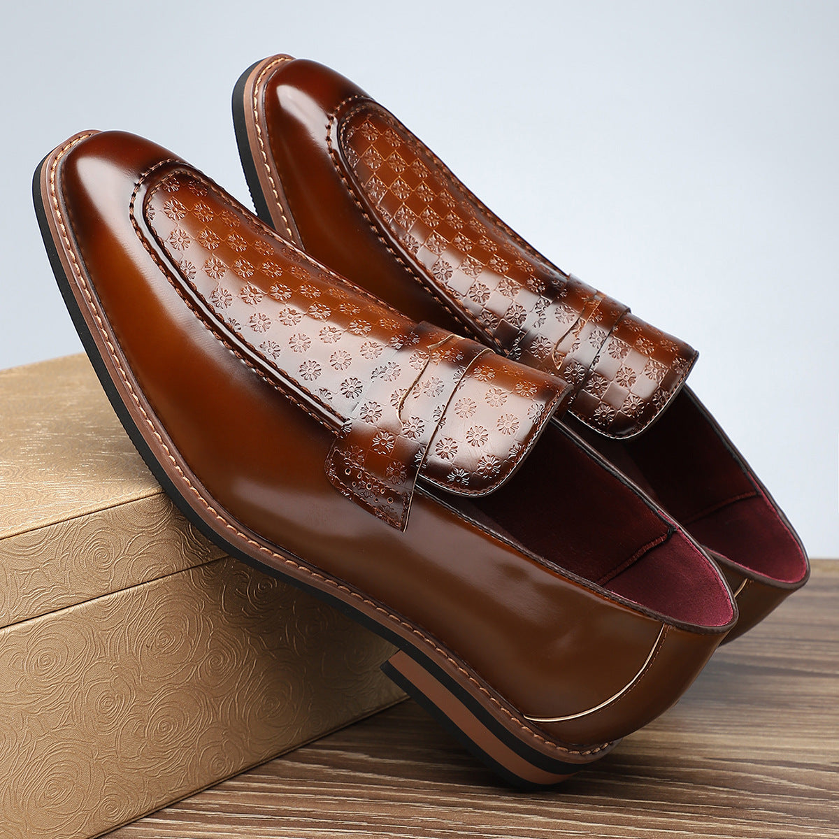 Victor – Venture Leren Loafers