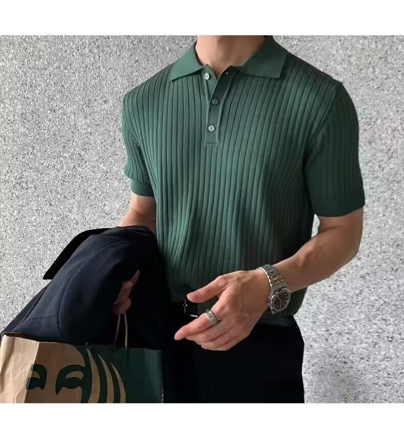 Stil&Co | Gebreide polo met verticale strepen