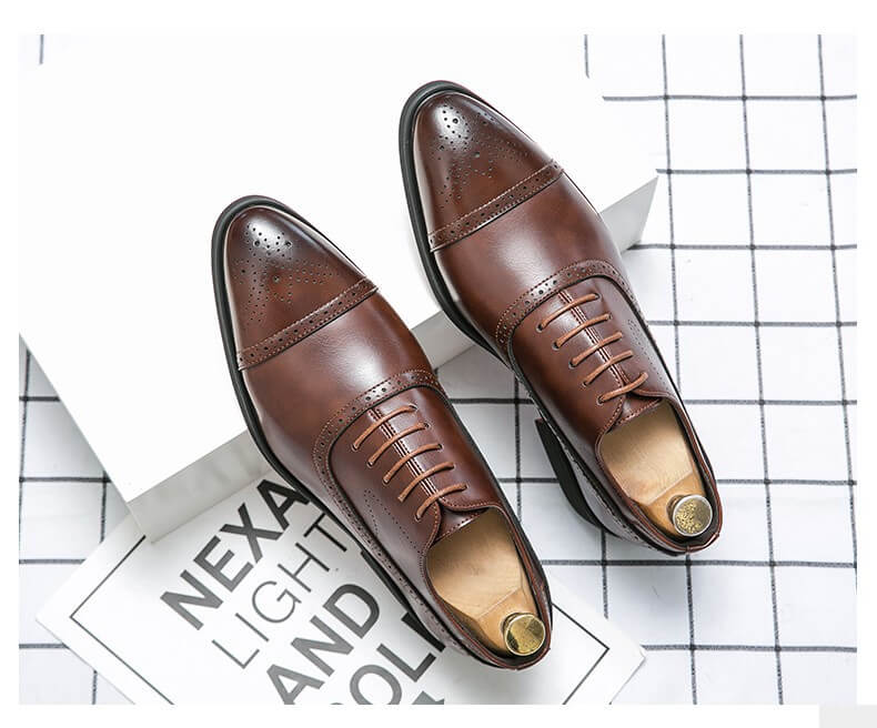 Casper – Cambridge Leren Brogues