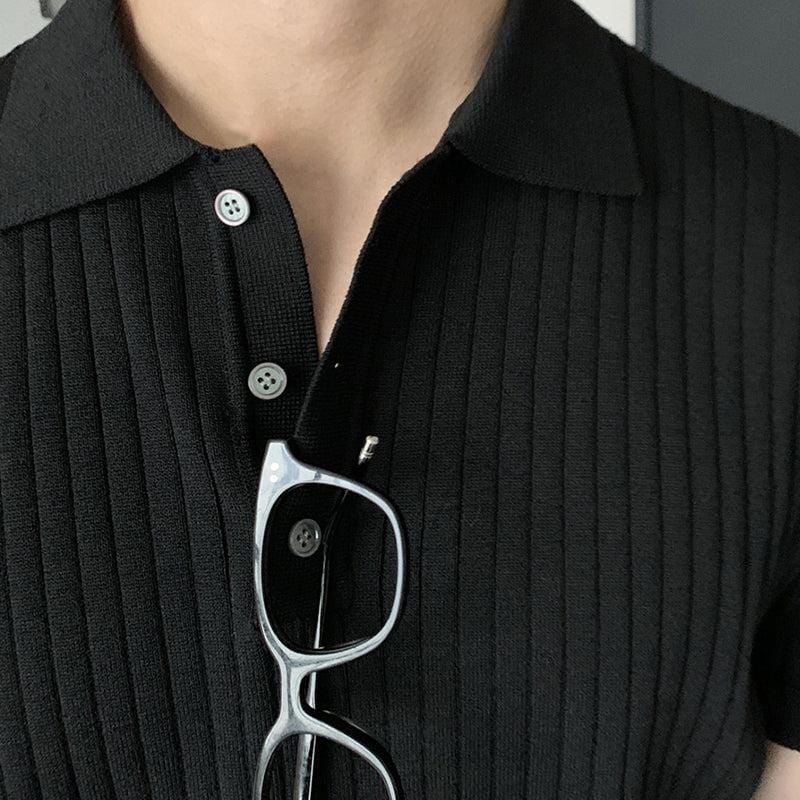 Stil&Co | Gebreide polo met verticale strepen